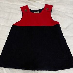 The Beaufort Bonnet Company Red and Black Sleeveless Corduroy Jumper